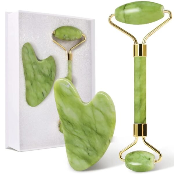 WhatsApp Image 2026-07-05 at 7.28.39 PM (2) FLFWLASS Contour Jade Roller & Gua Sha Set | Natural Skincare